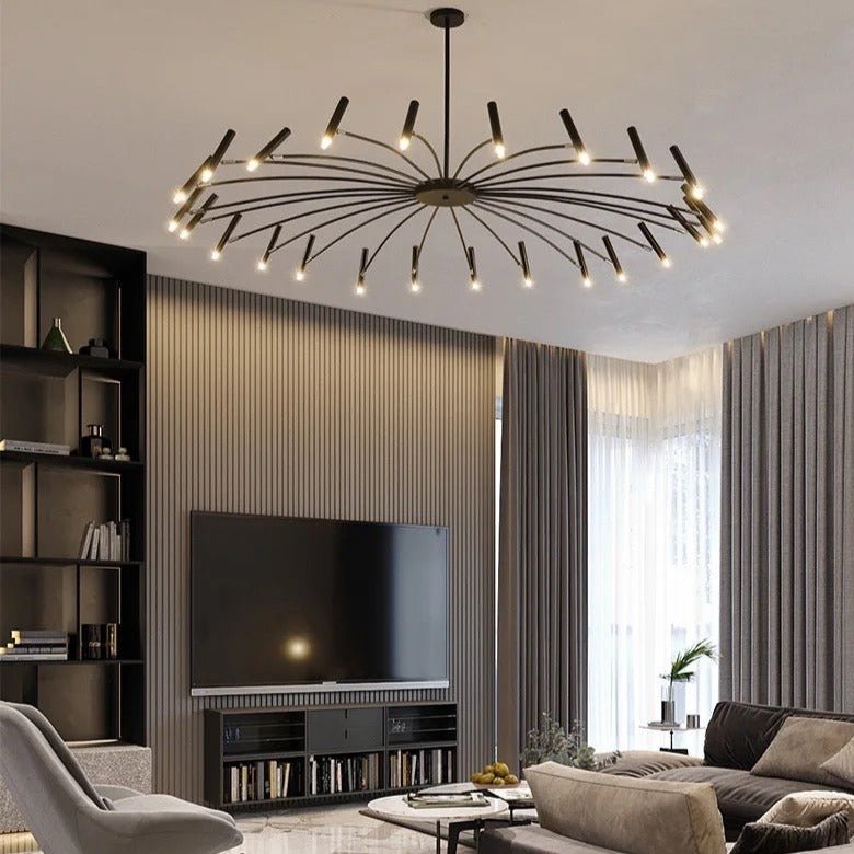 Lustre LED Moderne avec Têtes Réglables | Élégance et Efficacité Énergétique