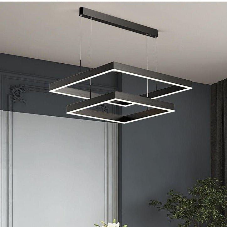 Lustre LED Dimmable Élégant | Design Contemporain et Fonctionnalité Pratique