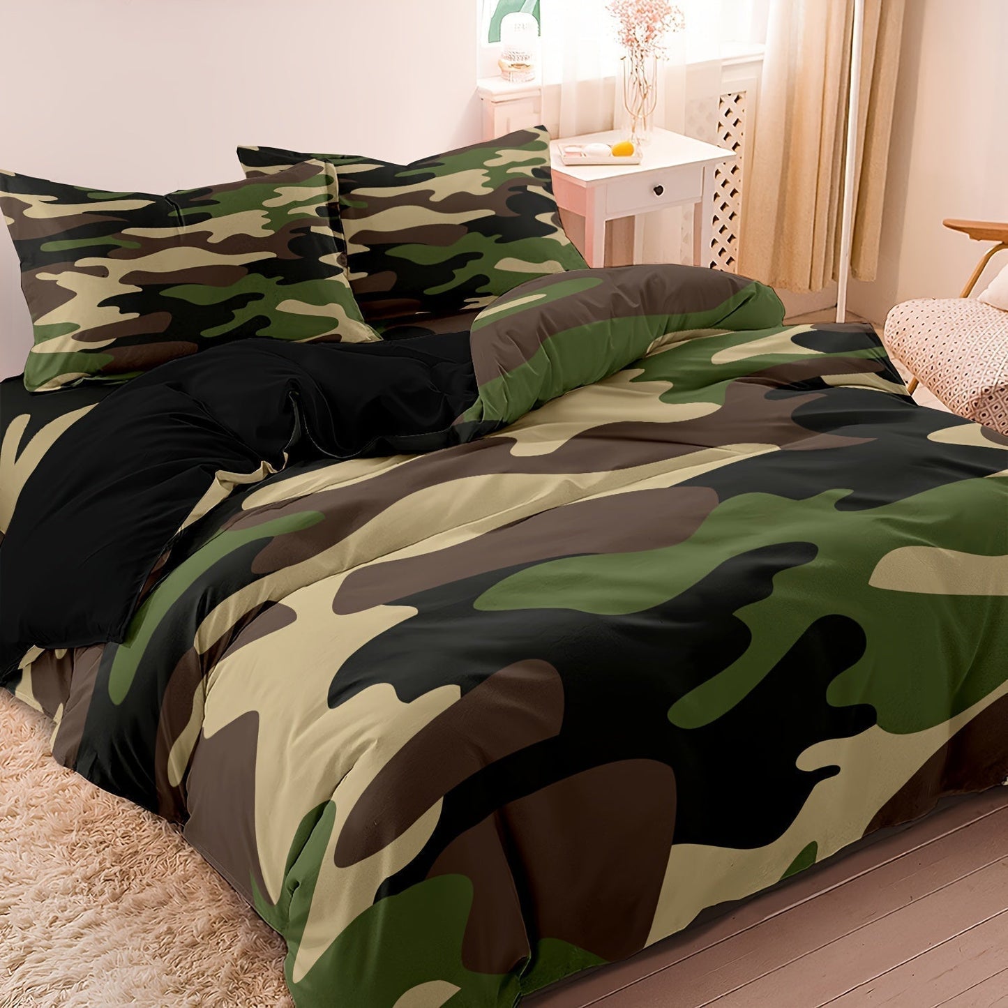 Literie Camouflage Chic pour Chambre | Confort et Style Élégant