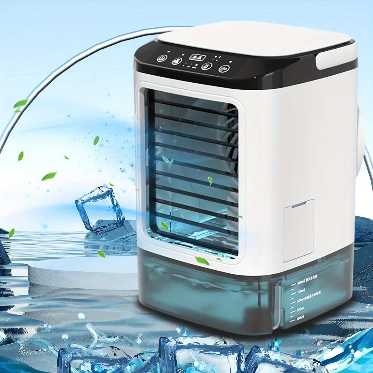 Climatiseur Mini Portable Refroidi par Eau – Alimentation USB avec Grand Réservoir