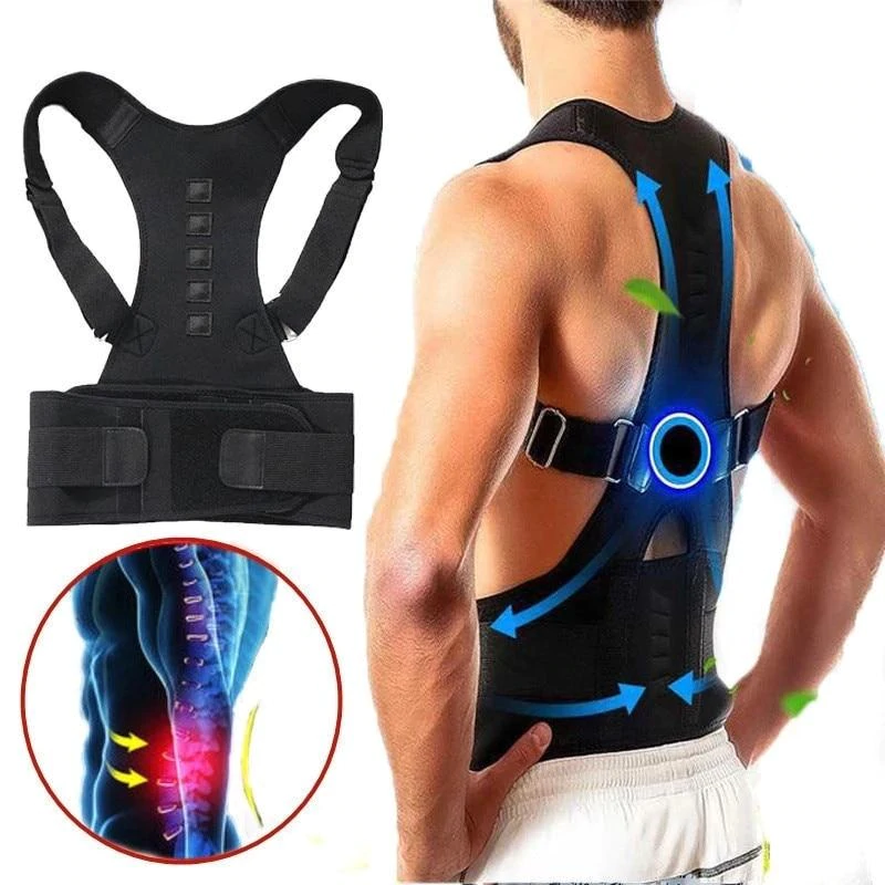 Support Postural Magnétique Ajustable | Soulagement et Alignement Sains du Dos