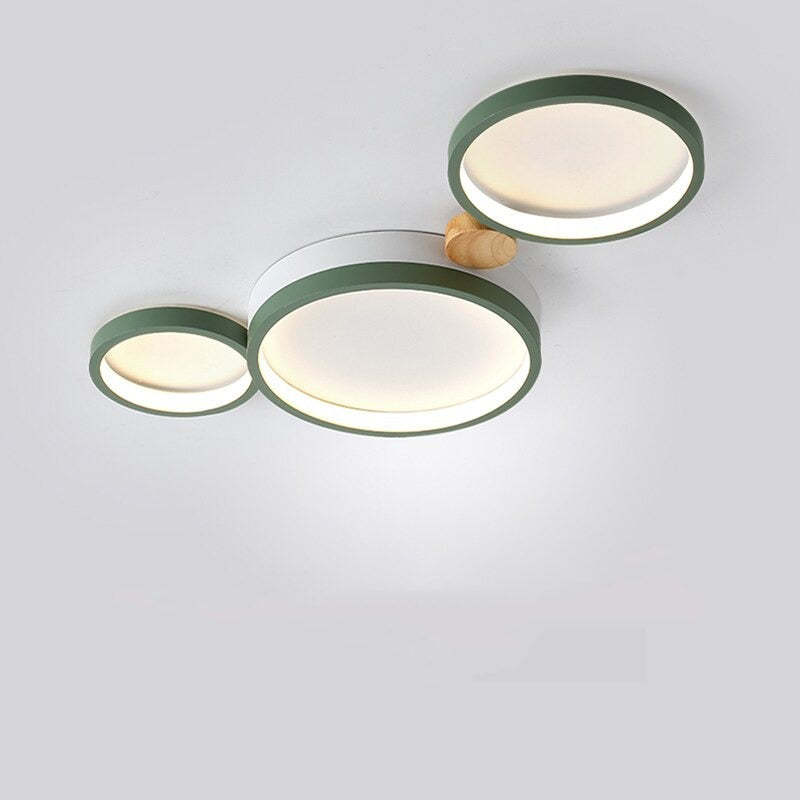 Plafonnier Élégant Blanc et Gris | Design Moderne et Illumination Uniforme