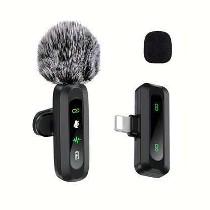 Microphone Lavalier Sans Fil USB-C | Design Compact pour Podcasts et Vlogs