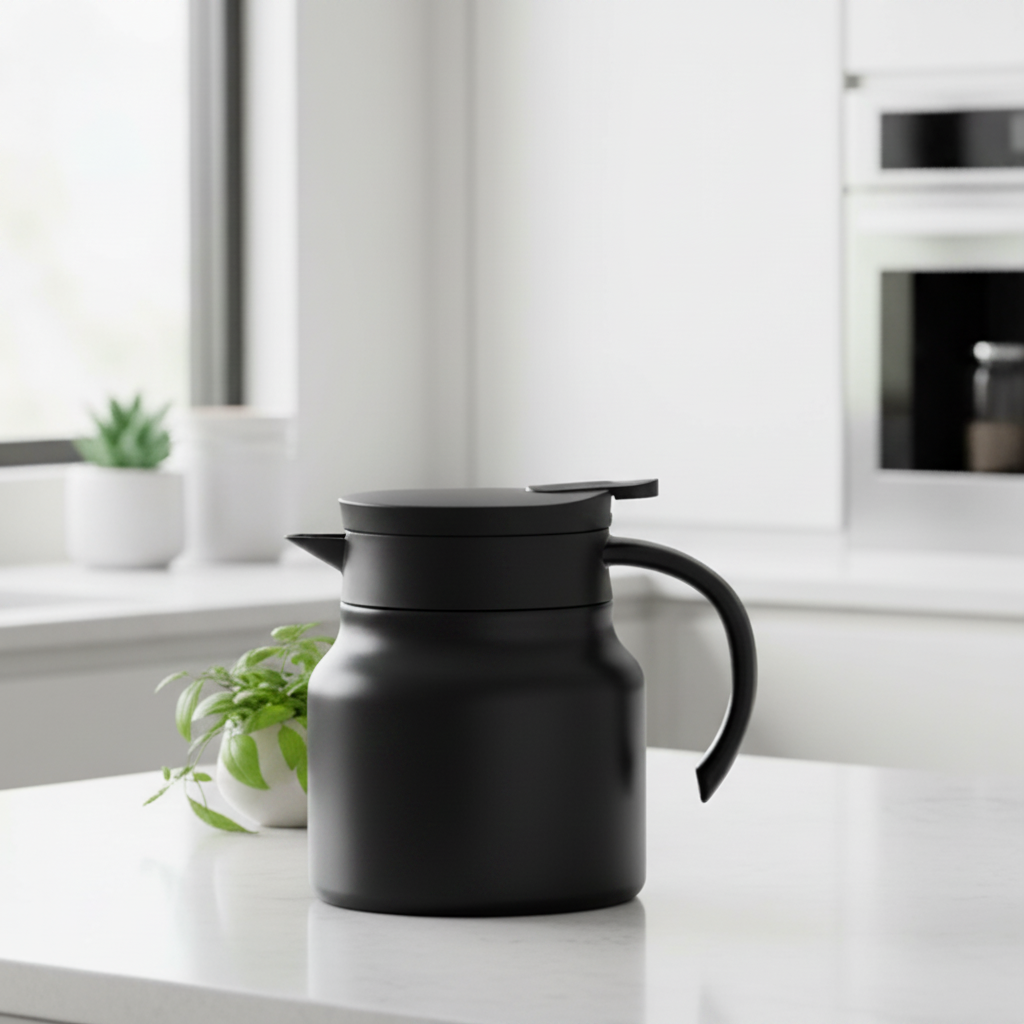 BrewMate – Insulated Teapot with Stainless Steel Strainer & Ceramic for Hot or Cold Tea