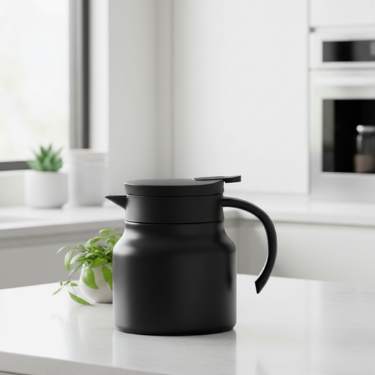 BrewMate – Insulated Teapot with Stainless Steel Strainer & Ceramic for Hot or Cold Tea