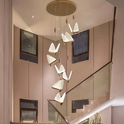 Suspension LED Papillon Design | Éclairage Artistique et Élégant