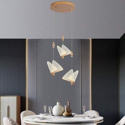 Suspension LED Papillon Design | Éclairage Artistique et Élégant