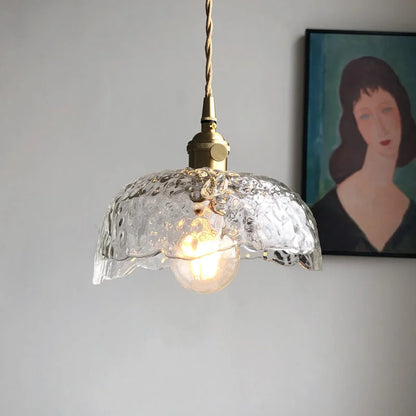 Lampe Suspendue en Laiton et Verre | Élégance Moderne et Installation Facile