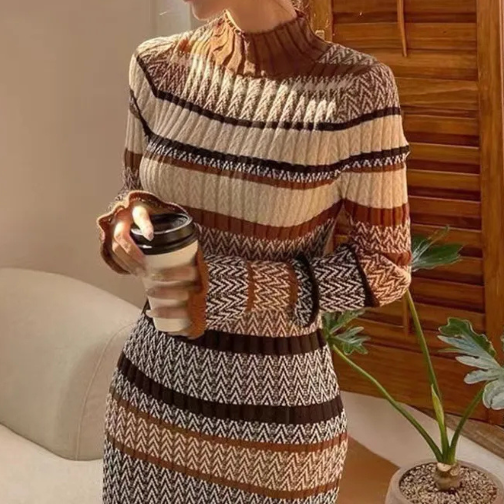 Robe Tricotée Femme | Confort et Style avec Coupe Flatteuse