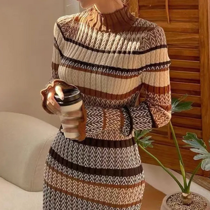 Robe Tricotée Femme | Confort et Style avec Coupe Flatteuse