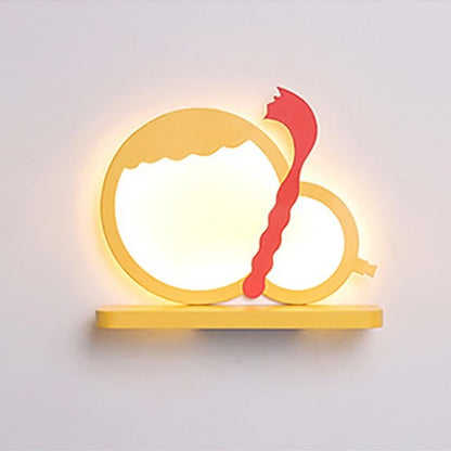 Lampe Murale LED avec Étagère | Charmante Décoration et Éclairage Pratique