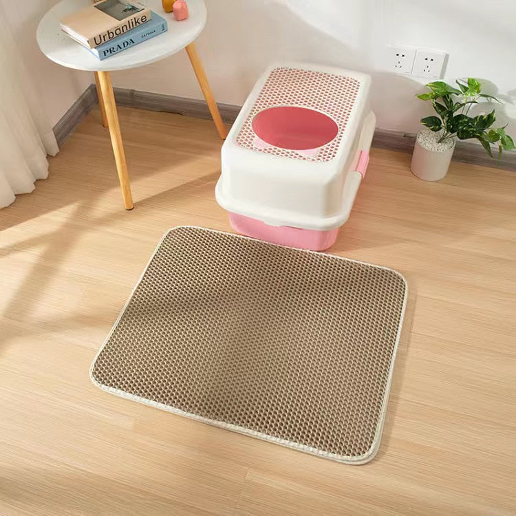 Tapis de Litière Imperméable pour Chats | Doux et Facile à Nettoyer