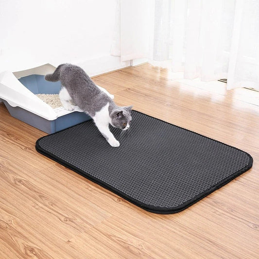 Tapis de Litière Imperméable pour Chats | Doux et Facile à Nettoyer