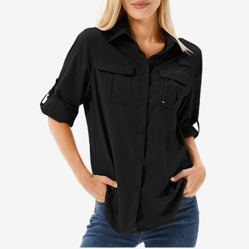 Chemise de randonnée respirante à manches longues pour femme | Montevall