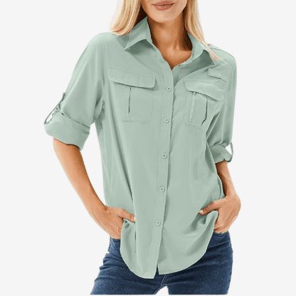 Chemise de randonnée respirante à manches longues pour femme | Montevall