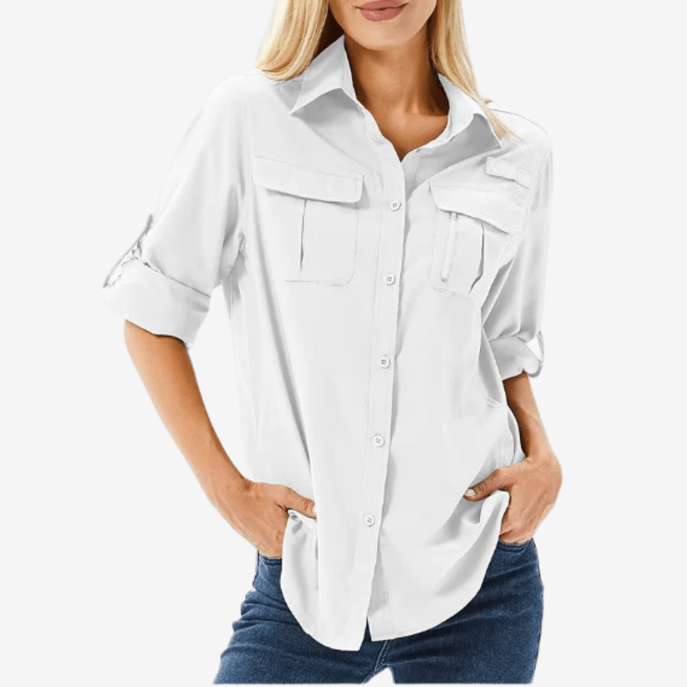 Chemise de randonnée respirante à manches longues pour femme | Montevall
