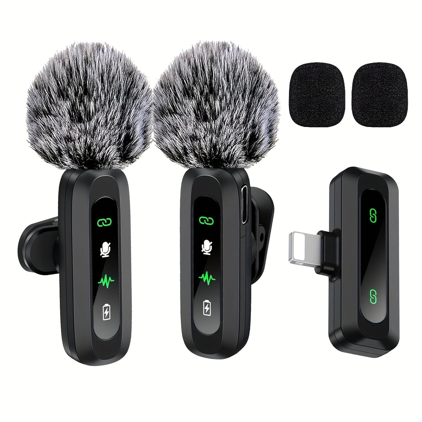 Microphone Lavalier Sans Fil USB-C | Design Compact pour Podcasts et Vlogs