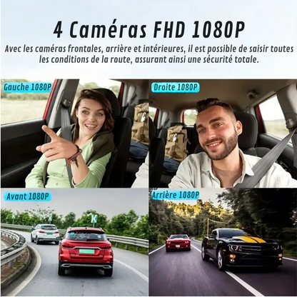 Dashcam Voiture 360°| DashGard Pro CX360 | Surveillance Totale®