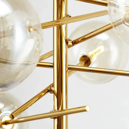 Lustre en Verre Élégant pour Maison | Design Raffiné et Ambiance Luxueuse