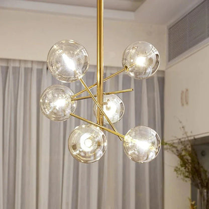 Lustre en Verre Élégant pour Maison | Design Raffiné et Ambiance Luxueuse