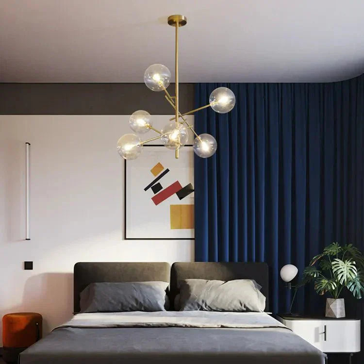 Lustre en Verre Élégant pour Maison | Design Raffiné et Ambiance Luxueuse