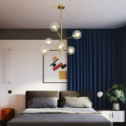 Lustre en Verre Élégant pour Maison | Design Raffiné et Ambiance Luxueuse