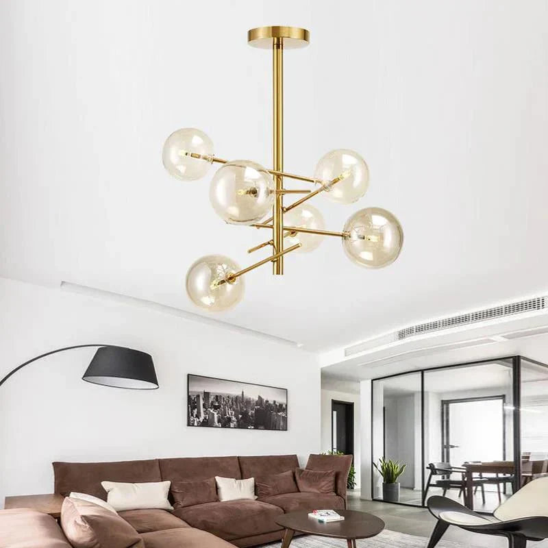Lustre en Verre Élégant pour Maison | Design Raffiné et Ambiance Luxueuse