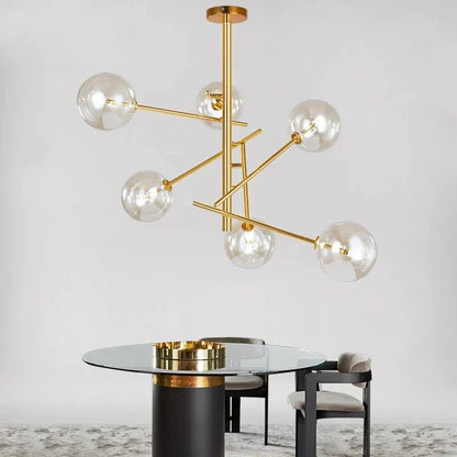 Lustre en Verre Élégant pour Maison | Design Raffiné et Ambiance Luxueuse