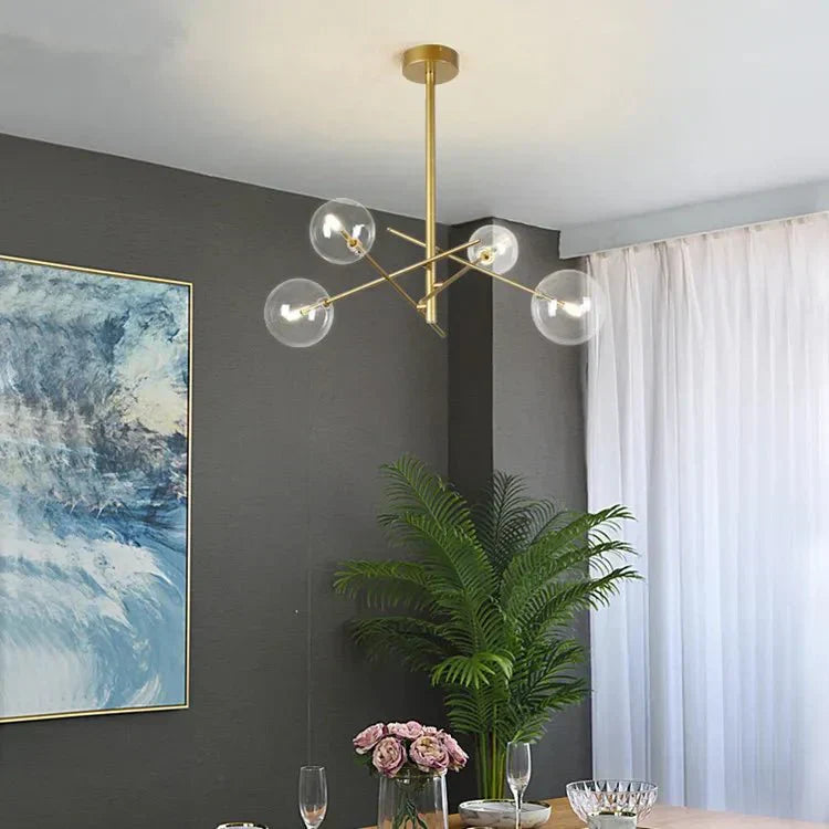 Lustre en Verre Élégant pour Maison | Design Raffiné et Ambiance Luxueuse