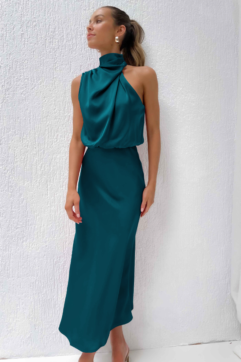 Robe de Soirée Maxi Hors-Épaule | Élégance et Confort pour Toutes Occasions