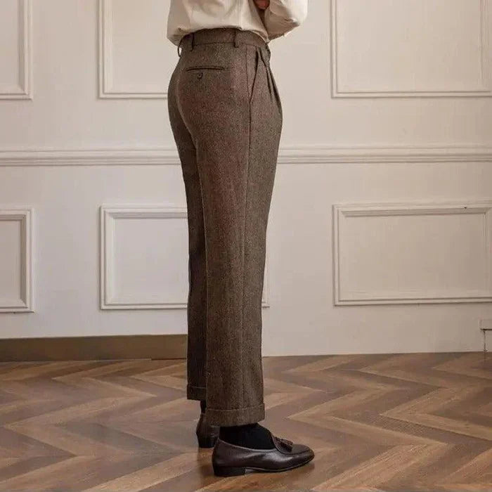 Pantalon de Costume en Laine | Élégance Intemporelle et Confort Luxueux
