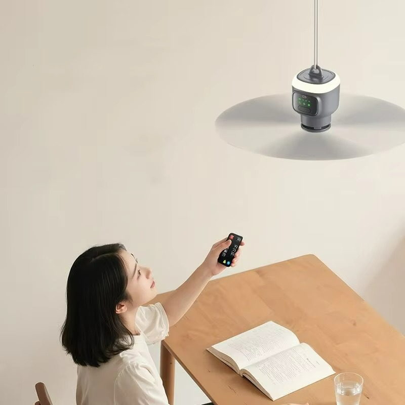 Ventilateur de Plafond Portable USB | Éclairage LED et Confort Silencieux