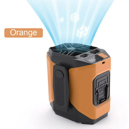 Ventilateur Portable avec Batterie Externe | Confort et Éclairage Pratique en Déplacement