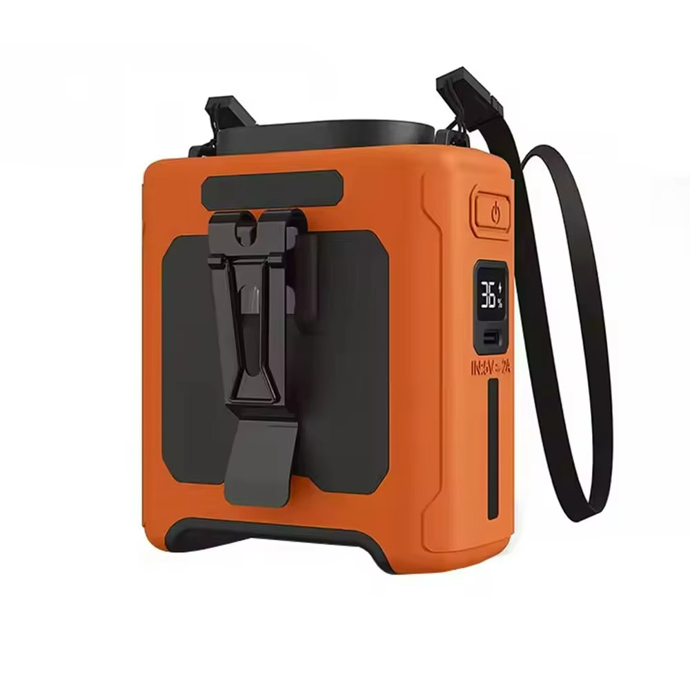 Ventilateur Portable avec Batterie Externe | Confort et Éclairage Pratique en Déplacement