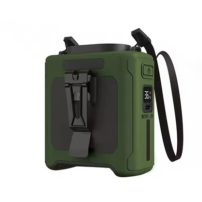 Ventilateur Portable avec Batterie Externe | Confort et Éclairage Pratique en Déplacement