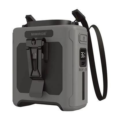 Ventilateur Portable avec Batterie Externe | Confort et Éclairage Pratique en Déplacement