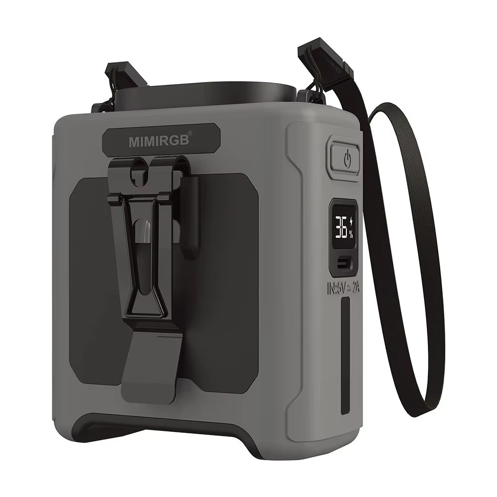 Ventilateur Portable avec Batterie Externe | Confort et Éclairage Pratique en Déplacement