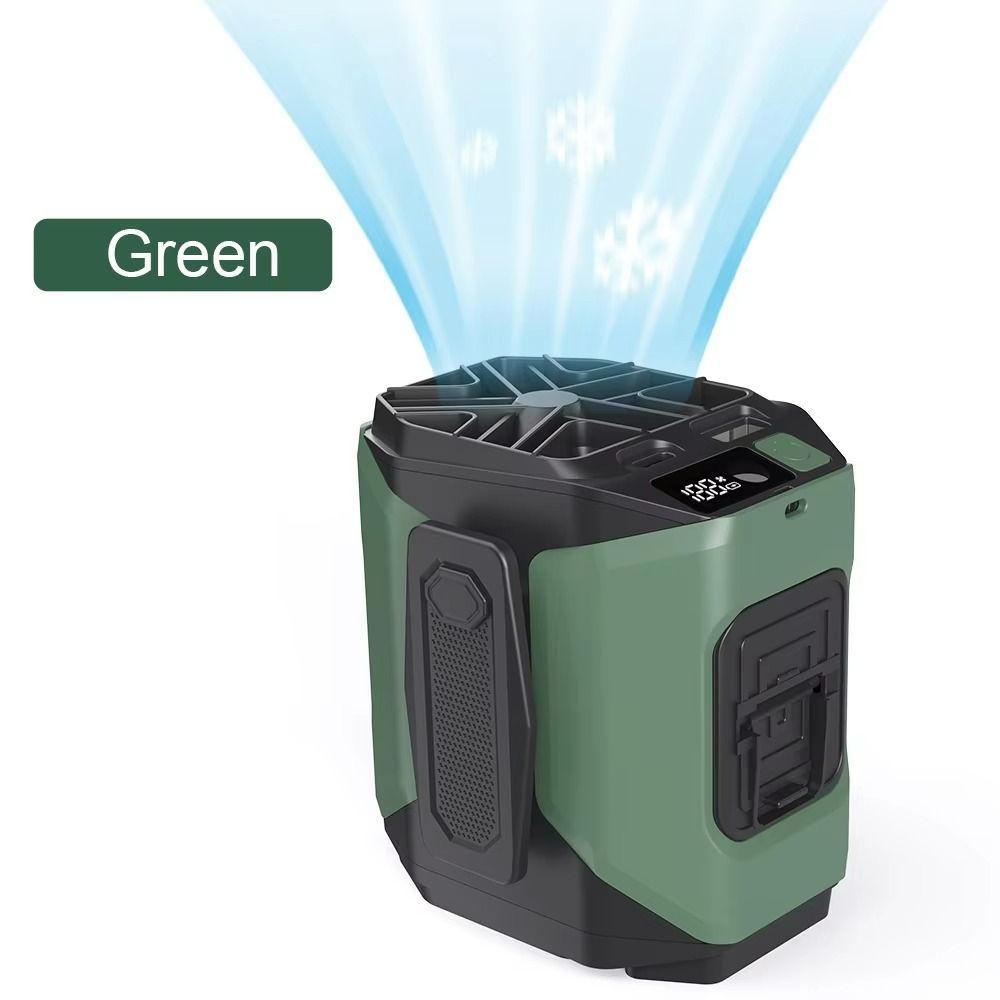 Ventilateur Portable avec Batterie Externe | Confort et Éclairage Pratique en Déplacement