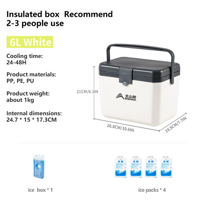 Refroidisseur Portable Grande Capacité | Conservation du Froid Durable jusqu'à 48 Heures