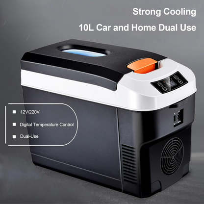 Réfrigérateur Portable Électrique 10L | Double Tension et Design Élégant