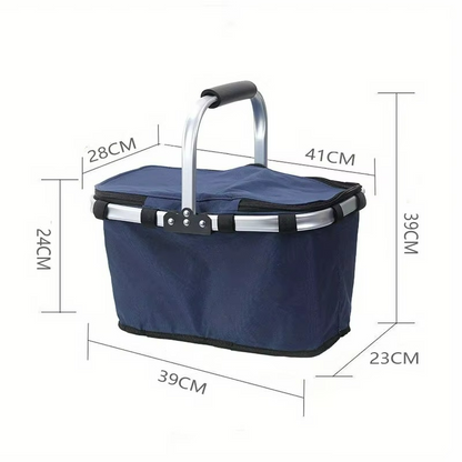 Panier Isotherme Pliable pour Pique-Nique | Élégant et Pratique pour Vos Sorties