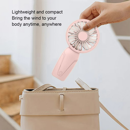 Ventilateur Portable Rechargeable USB | Compact et Silencieux pour Été