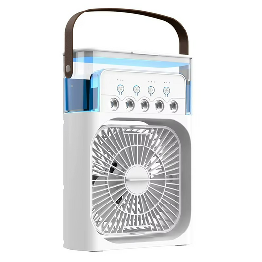 Ventilateur Refroidisseur d'Air Portable | Fonction 3-en-1 avec Lumière LED