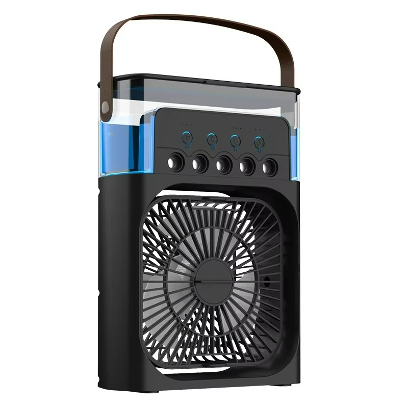 Ventilateur Refroidisseur d'Air Portable | Fonction 3-en-1 avec Lumière LED