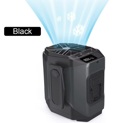 Ventilateur Portable avec Batterie Externe | Confort et Éclairage Pratique en Déplacement