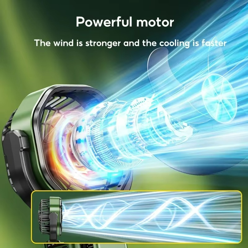 Ventilateur Portable de Camping | Refroidissement et Éclairage Multifonctionnel