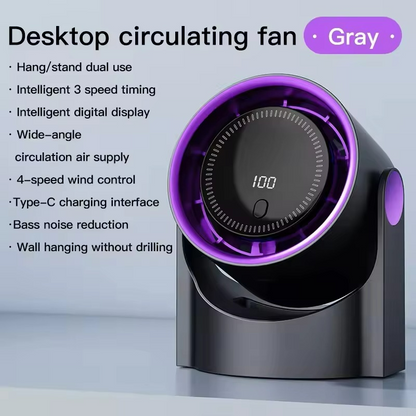 Ventilateur Portable Silencieux | Affichage Numérique et Humidification Intégrée