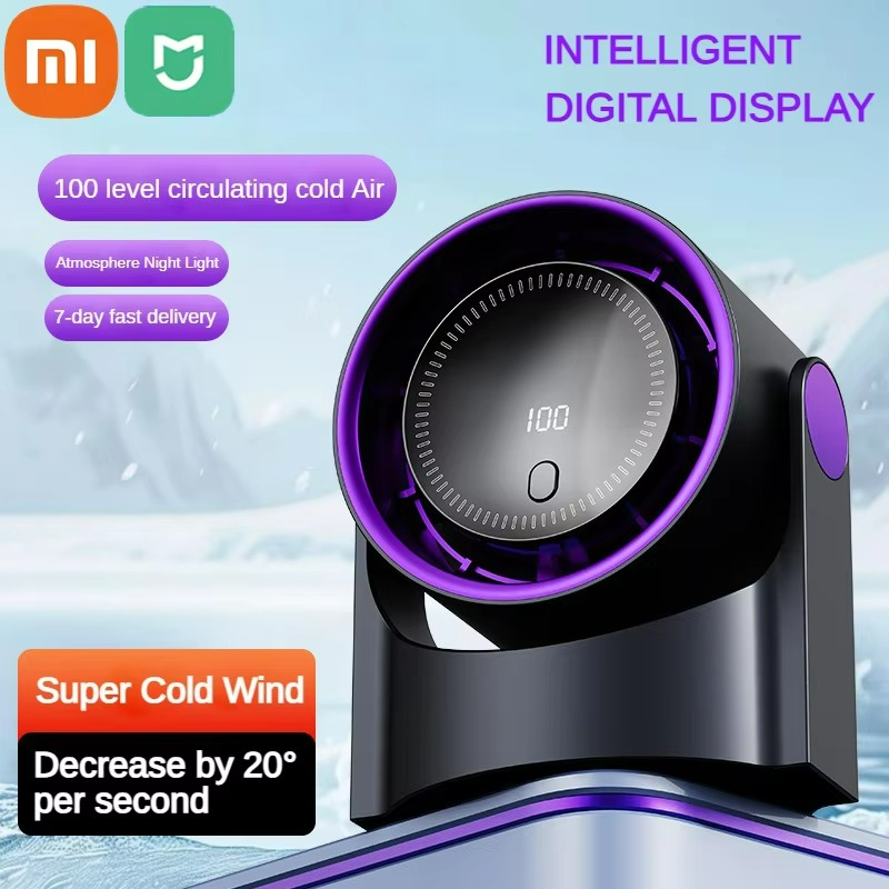 Ventilateur Portable Silencieux | Affichage Numérique et Humidification Intégrée