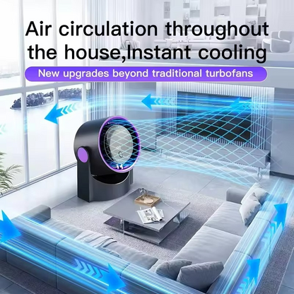 Ventilateur Portable Silencieux | Affichage Numérique et Humidification Intégrée