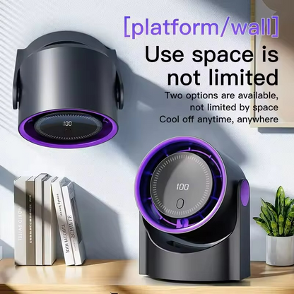 Ventilateur Portable Silencieux | Affichage Numérique et Humidification Intégrée